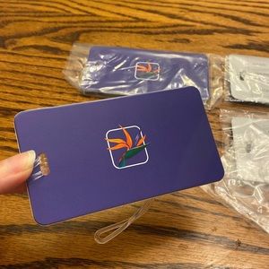 Purple Luggage Tag